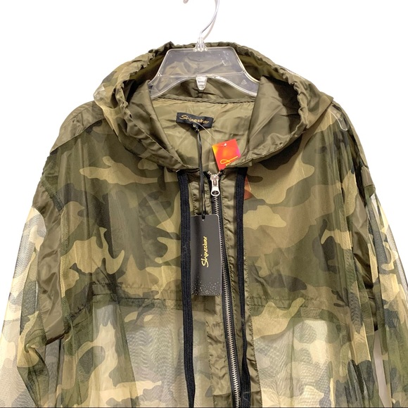 NWT Camo Print Mesh Hoodie - Picture 5 of 15